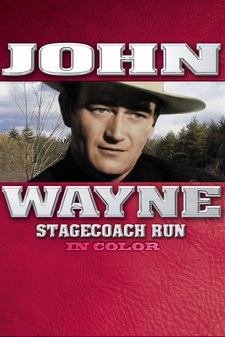 John Wayne in Stagecoach Run (In Color)